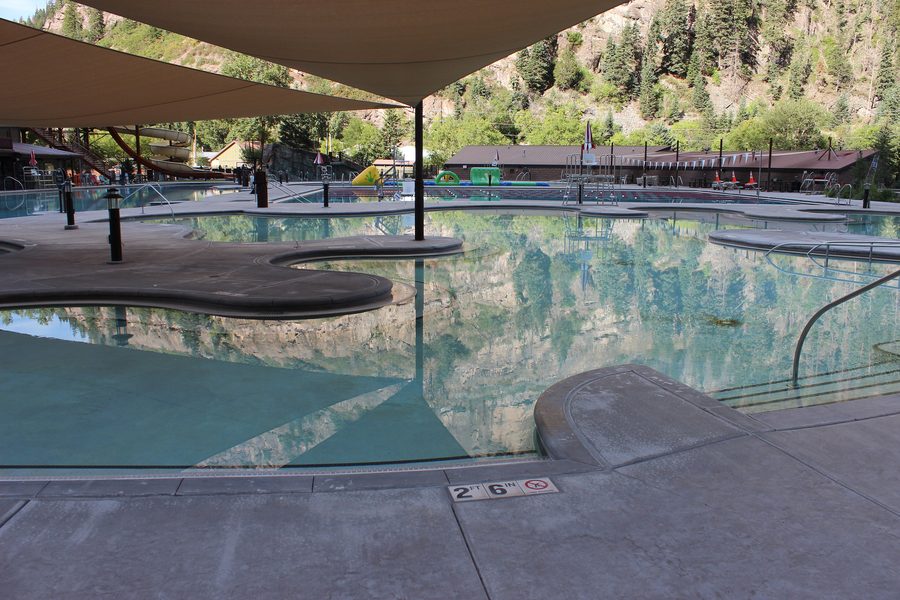 Piscine des sources chaudes à Ouray, Colorado