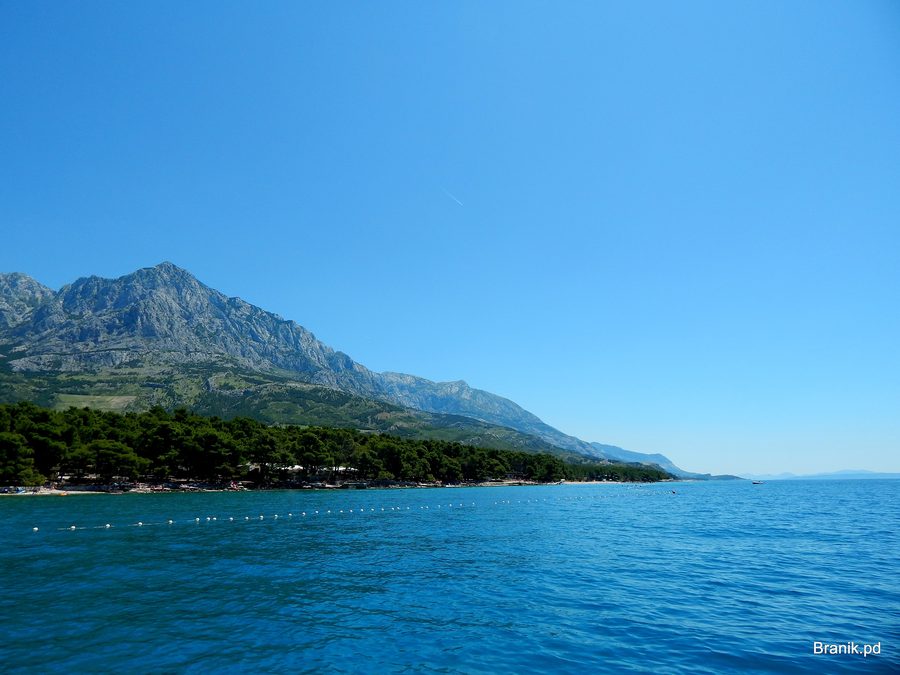 Paysage dans la municipalité de Baška Voda sur la Riviera de Makarska