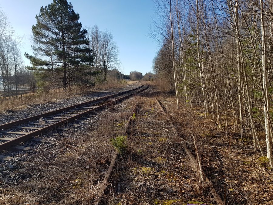 Cour de triage ferroviaire à Persberg, municipalité de Filipstad, Suède