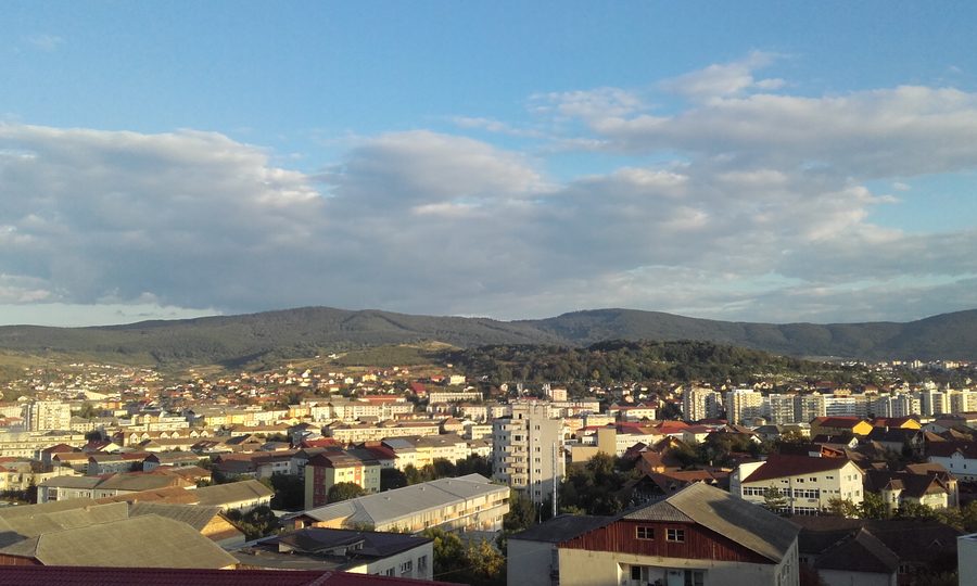 Vue de la ville de Zalău dans le département de Sălaj, en Roumanie.