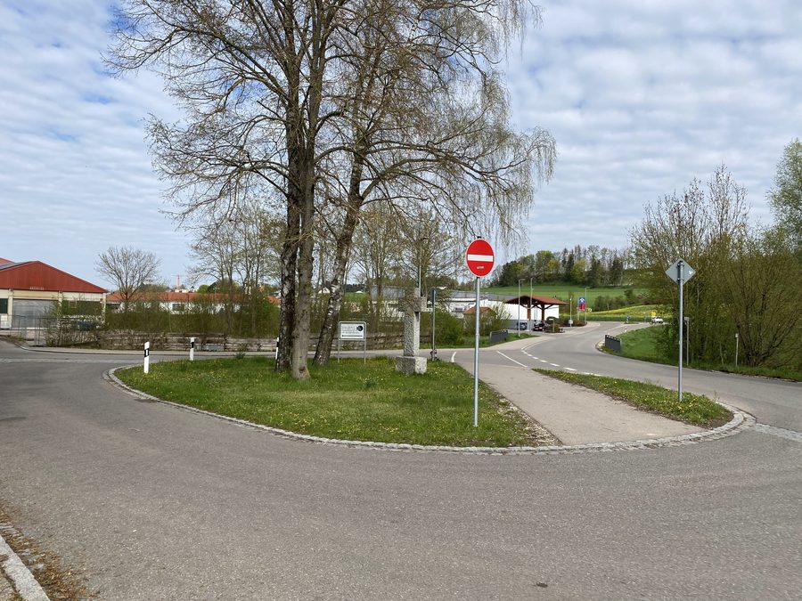 Vue de la Gaulzhofener Straße à Aindling, en Bavière