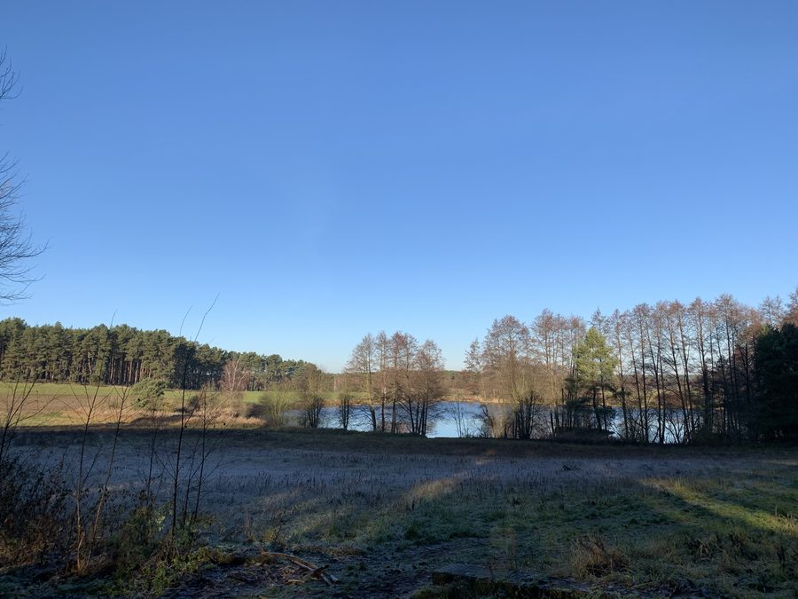 Paysage dans la réserve naturelle Oberes Pfefferfließ en Brandebourg