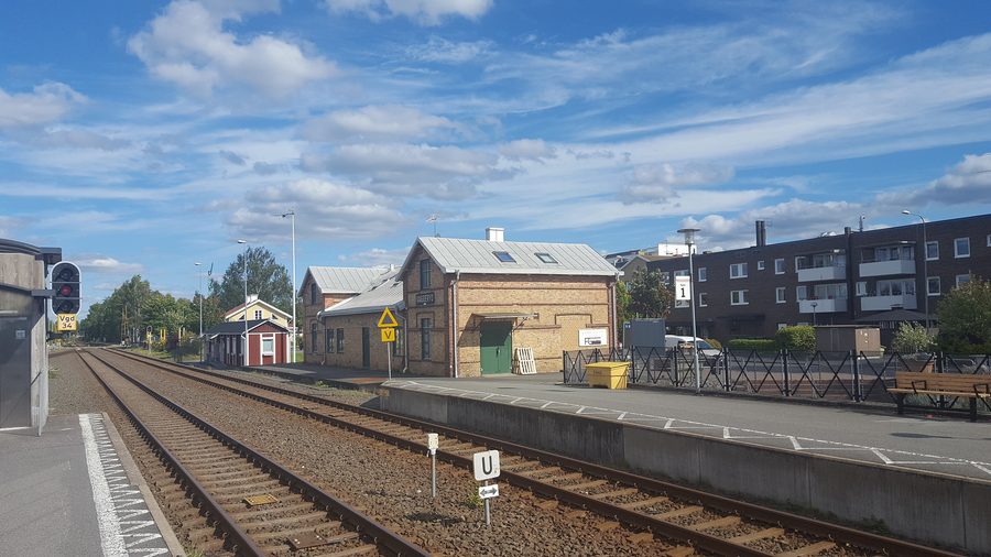 Gare ferroviaire à Vaggeryd, Suède