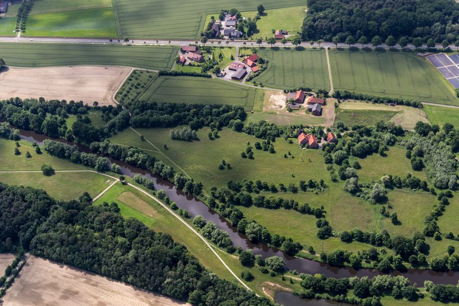 L’Ems près de Telgte en Rhénanie-du-Nord-Westphalie