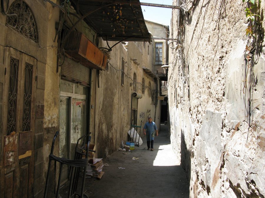 Rue dans la vieille ville de Damas