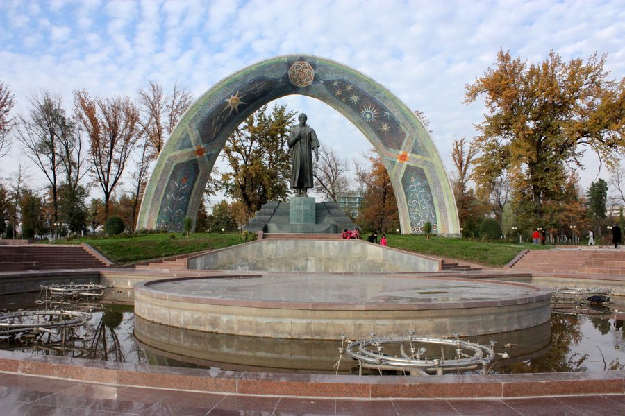 Parc Rudaki à Douchanbé, Tadjikistan