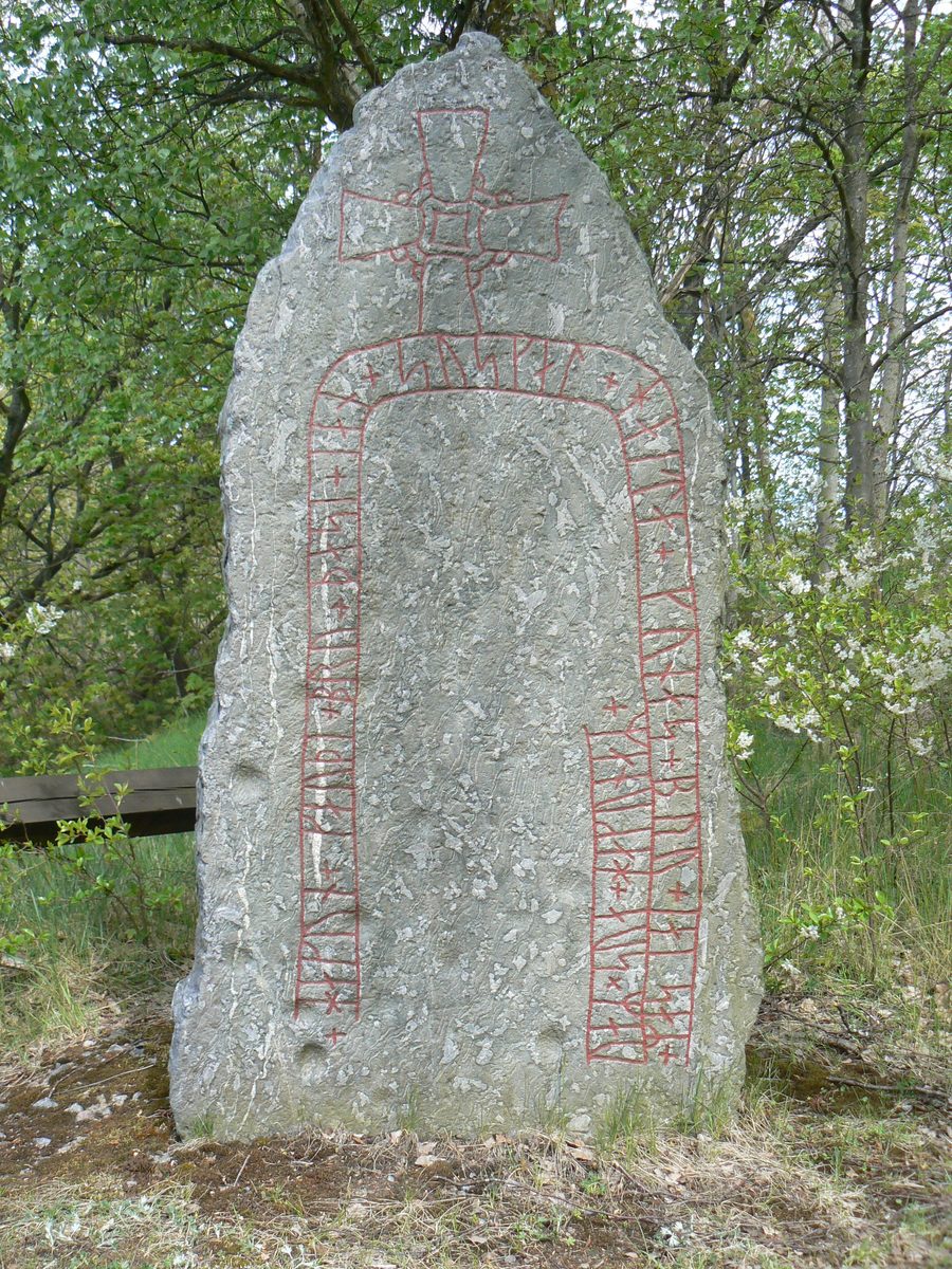Pierre runique du XIe siècle près de Skärblacka en Östergötland