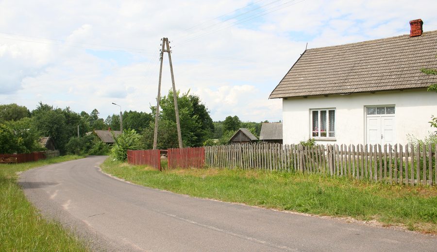 Entrée du village de Gruzka dans la commune de Kleszczele