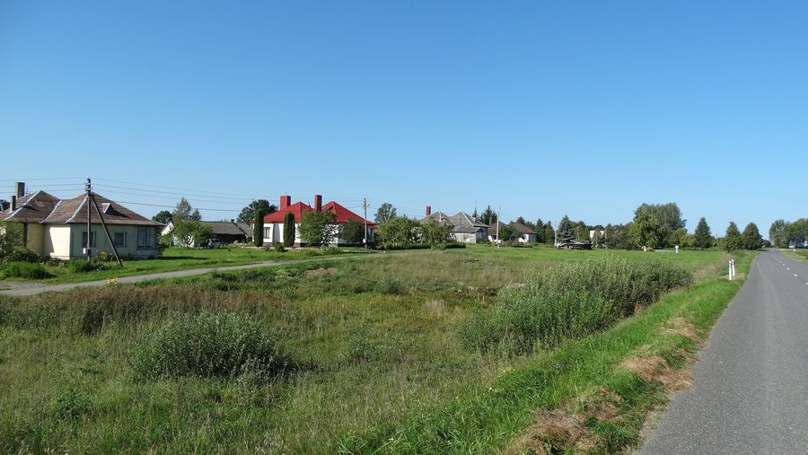 Skirlėnai dans le district de Vilnius, vu depuis une rue