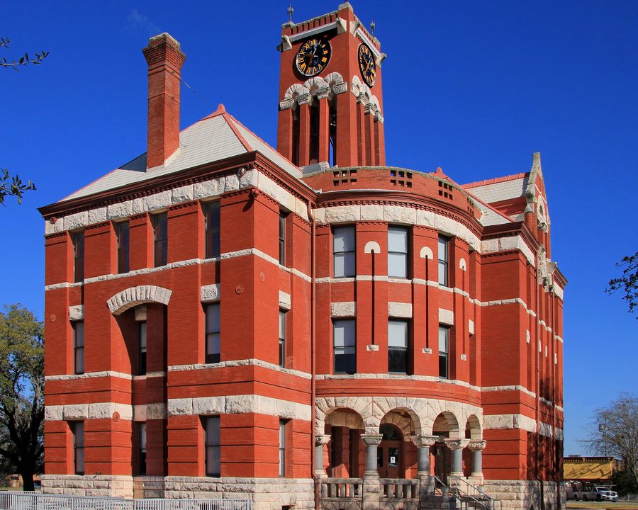 Palais de justice du comté de Lee à Giddings, Texas