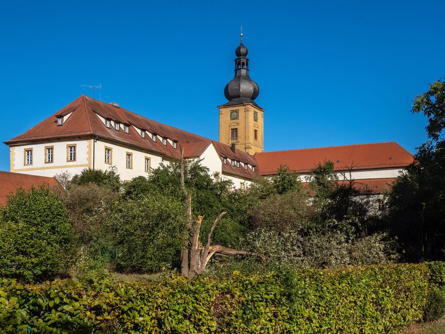 Vue du sud sur l’abbaye de Weißenohe