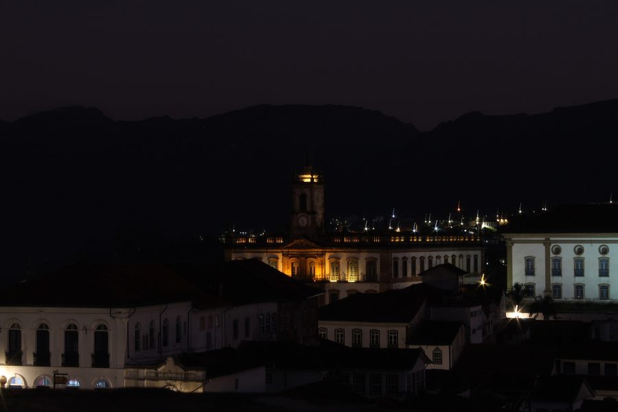 Bâtiment de l’époque coloniale à Ouro Preto, Minas Gerais.
