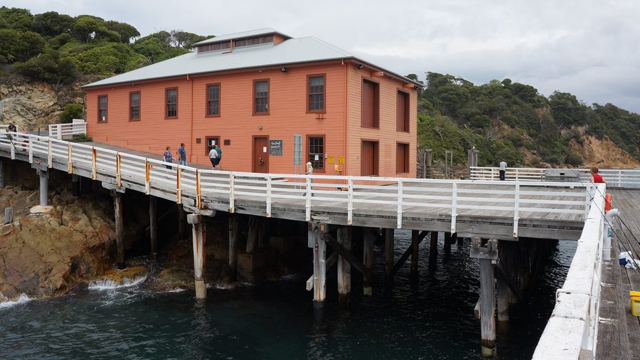 Tathra Wharf historique sur la côte de Tathra
