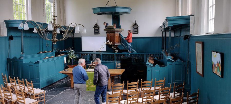 Église protestante à Ursem dans la commune de Koggenland, en Hollande-Septentrionale