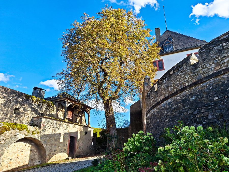 Accès principal à la cour du château de Lichtenberg à Fischbachtal