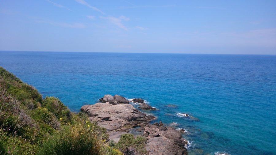 Zone naturelle protégée près de la plage de Potami à Karlovasi, Samos