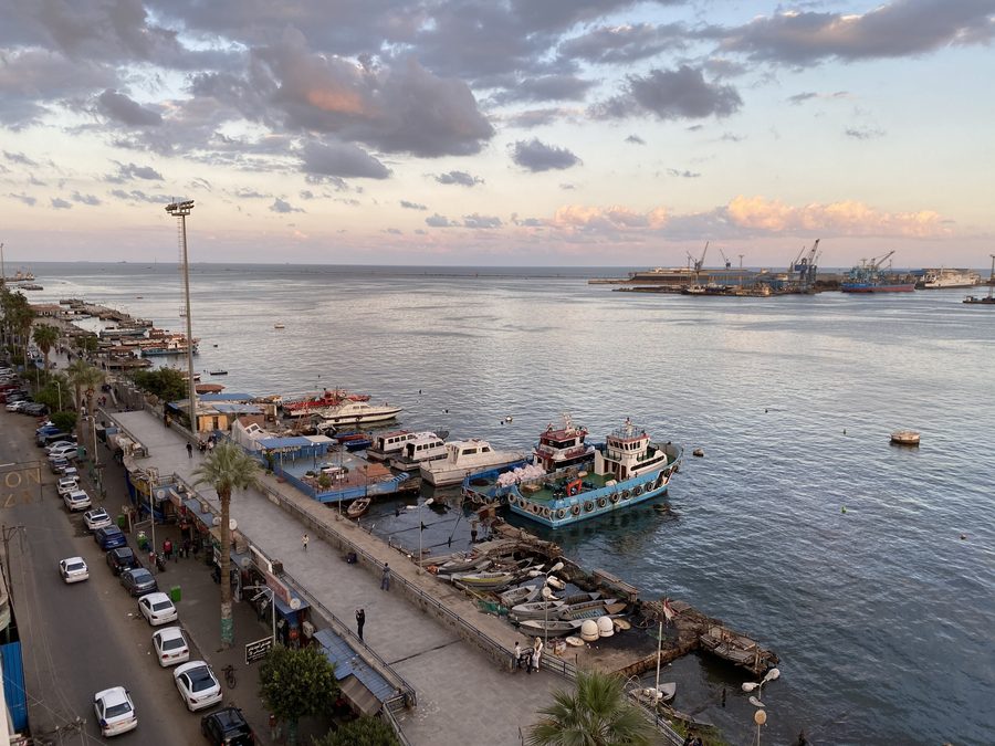 Entrée du canal de Suez à Port Saïd