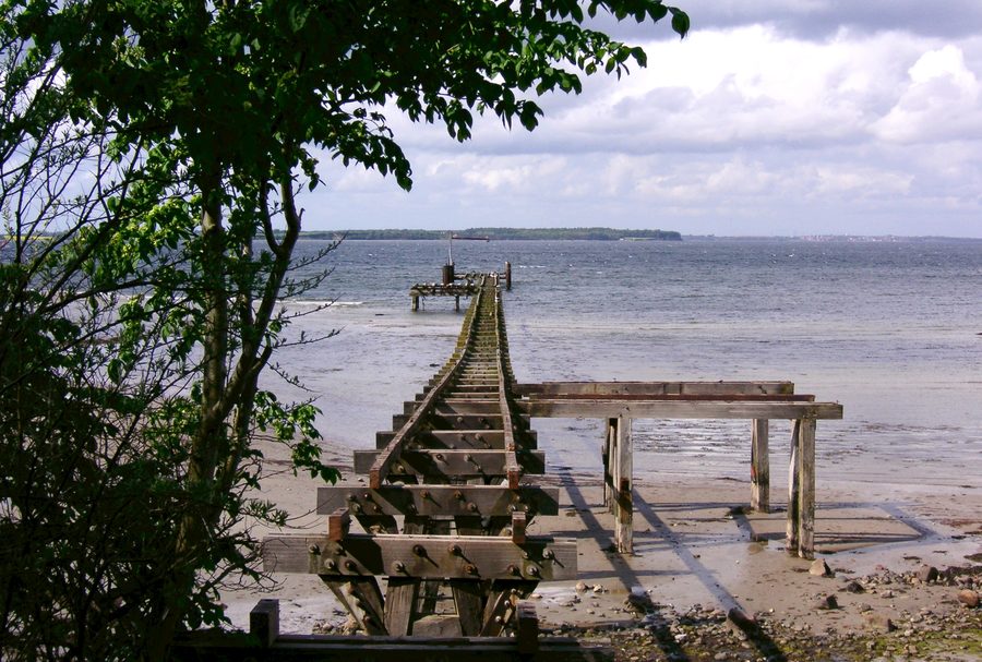Vue du fjord extérieur de Flensbourg près de Dollerup