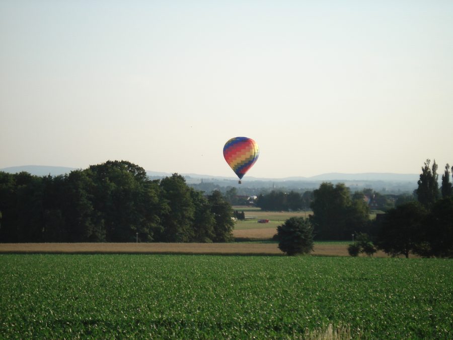 Vue à Kirchlengern, arrondissement de Herford, Rhénanie-du-Nord-Westphalie, Allemagne