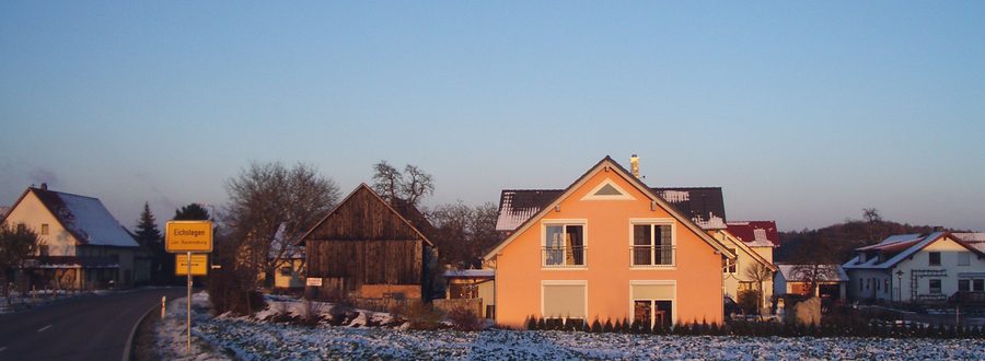 Vue d’Eichstegen dans le district de Ravensburg