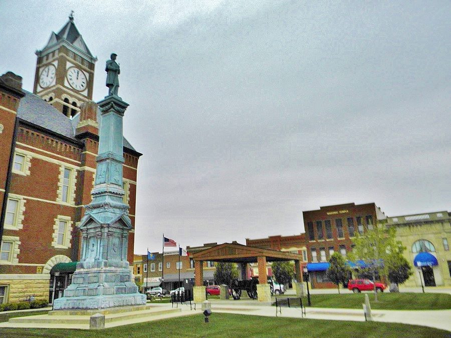Quartier historique dans le centre-ville d’Eldora, Iowa