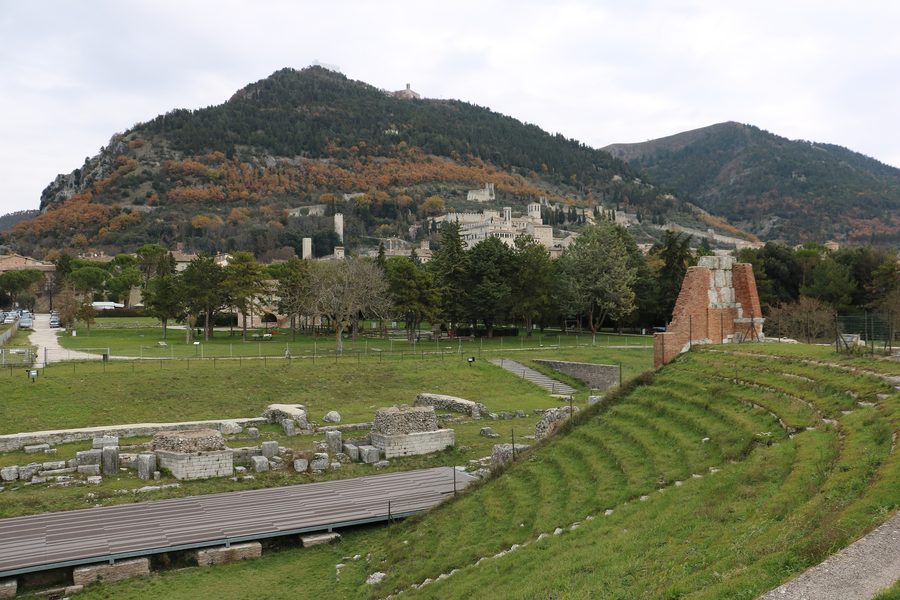 Gubbio vue depuis la zone archéologique