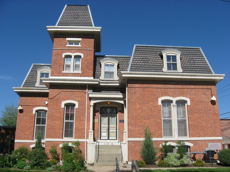Façade de la prison du comté de Hendricks et de la résidence du shérif, aujourd’hui musée du comté de Hendricks
