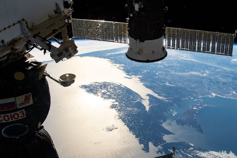 Les côtes est du Canada et des États-Unis vues de l’espace