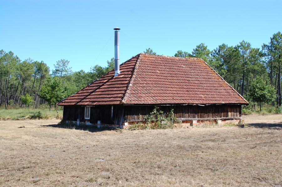 Cabane en bois à Le Temple dans le Médoc, France