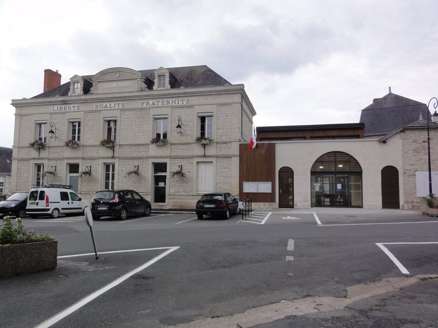 Hôtel de ville de Naintré dans le département de la Vienne, France