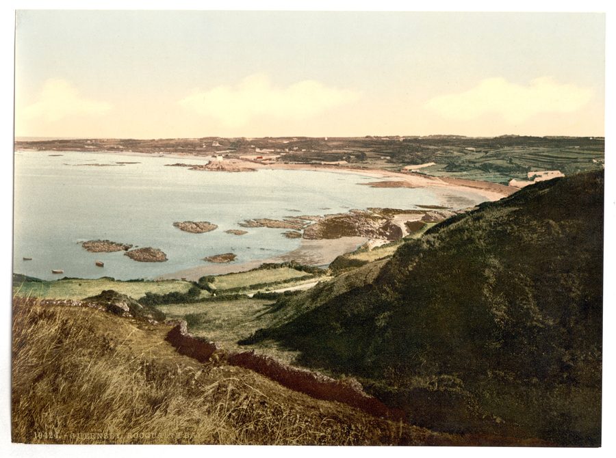 Rocquaine Bay sur la côte ouest de Guernesey