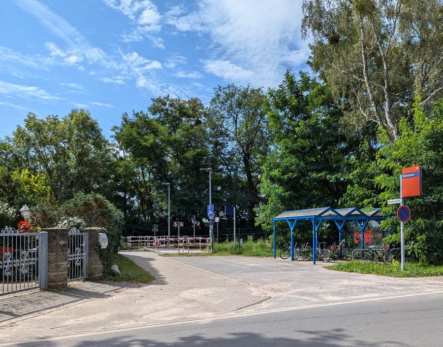 Gare de Herrensee dans le quartier de Herrensee à Rehfelde